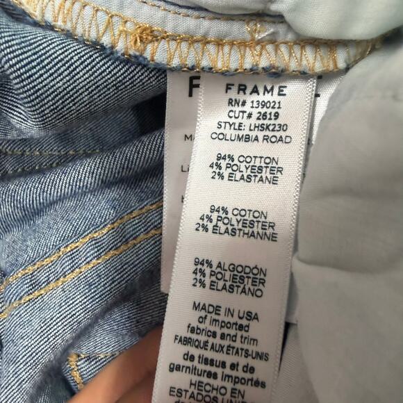 Frame Women’s Le High Skinny Size 27 Blue Denim Jeans Casual High End - Picture 6 of 9